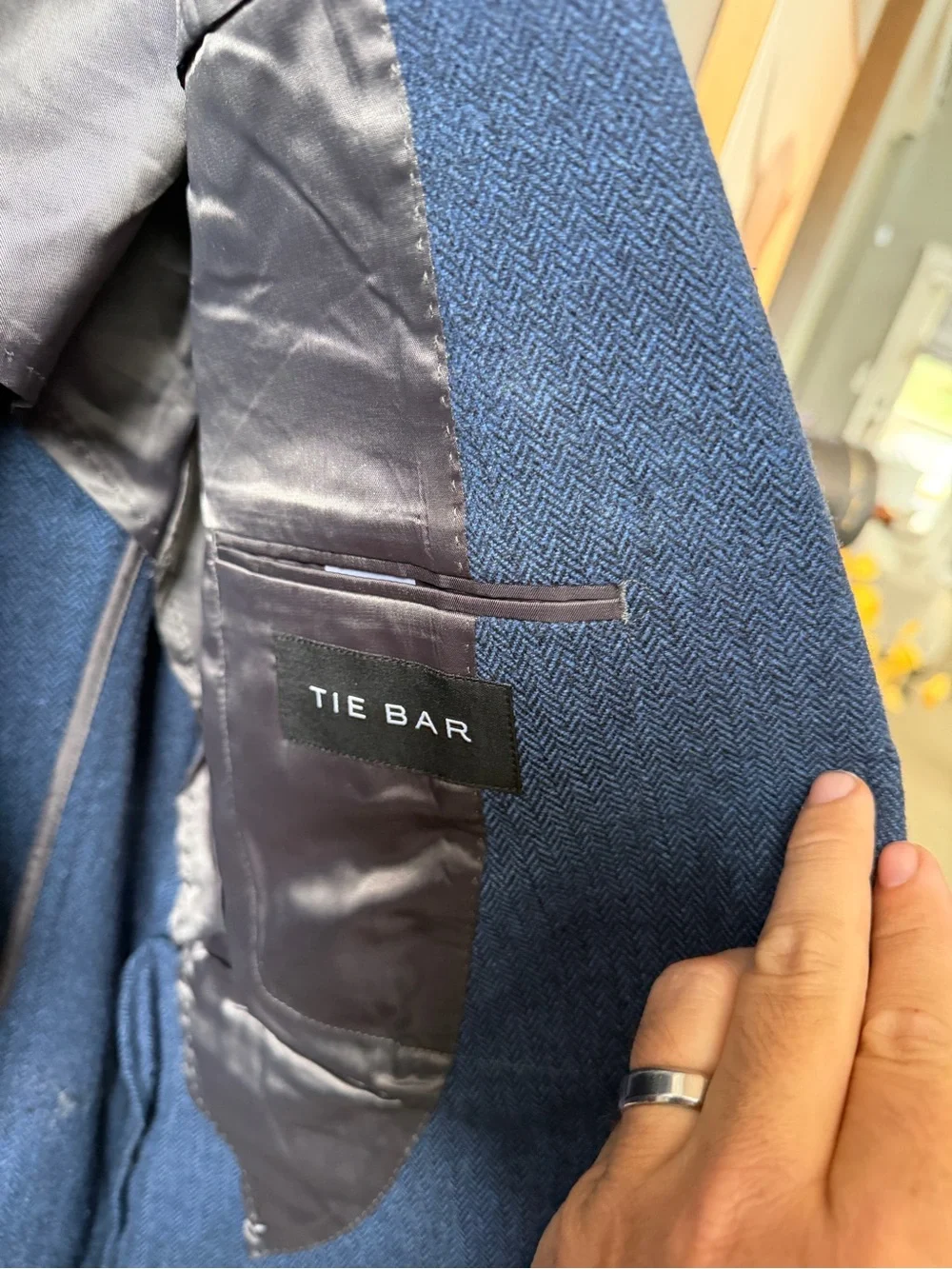 The Tie Bar tailored navy
